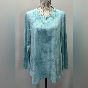 LOGO by Lori Goldstein Blue Long Sleeve Tunic💙